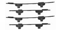 BMW X1 E84 Sunroof Visor Bracket Front/Rear [B28]